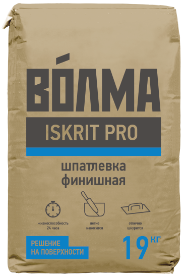 Полимерная шпаклевка Волма Искрит Про (ЧЛБ)
