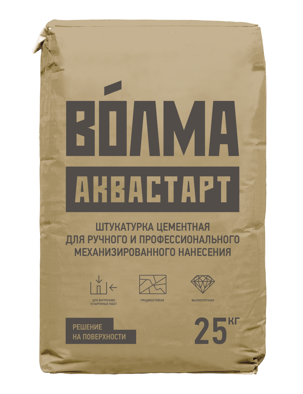 Штукатурка цементная машинного нанесения  Волма-АкваСтарт