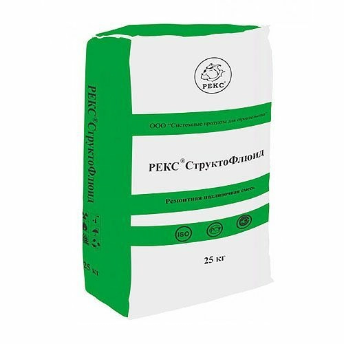 Смесь ремонтная для бетона РЕКС Структо Флюид, 25 кг