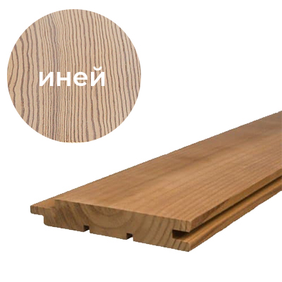 Вагонка из термососны 18x90x3000 мм, Иней