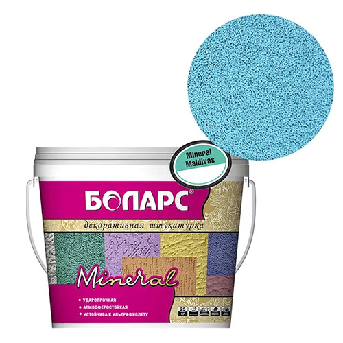 Декоративная штукатурка Боларс Mineral Maldivas 0,5, ведро 25 кг