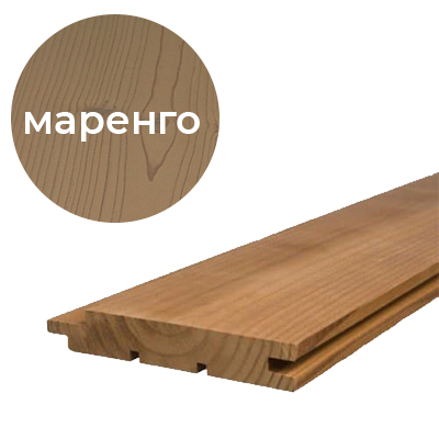 Вагонка из термососны 18x90x3000 мм, Маренго
