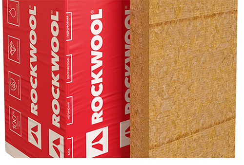 Минеральная вата ROCKWOOL Венти Баттс Оптима (1000x600x180) 2 шт (1,2 м2, 0,216 м3) в упаковке