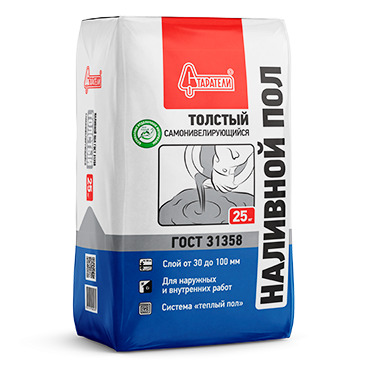 Наливной пол Толстый 25 кг, мешок, Старатели