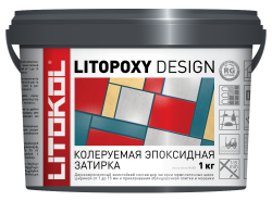 Колеруемый эпоксидный состав LITOPOXY DESIGN, 1 кг, LITOKOL