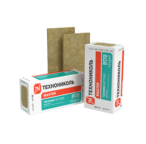 Плита минераловатная ТехноНИКОЛЬ Технофас Экстра 1200х600х70 3 шт (2,16 м2, 0,1512 м3) в упаковке