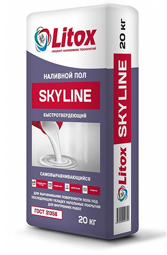 Быстротвердеющий наливной пол SKYLINE, Литокс, 20 кг