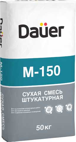 Dauer® Сухая смесь М-150 Штукатурная, 50 кг, ПМД-15