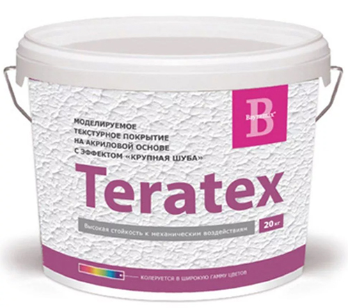 Bayramix Teratex моделируемое текстурное покрытие  для фасадных и интерьерных работ (