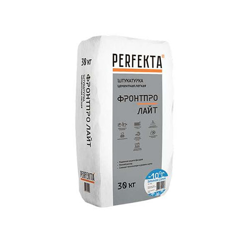 ФронтПро Лайт ЗИМНЯЯ СЕРИЯ штукатурка фасадная легкая МН, Perfekta, мешок 30 кг