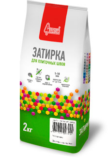 Затирка для плиточных швов Зеленый мох 031, 2 кг, Старатели, мешок
