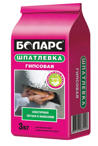 Шпатлевка гипсовая БАЗОВАЯ, 3 кг