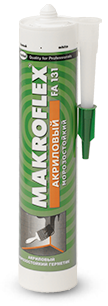 Герметик акриловый универсальный Makroflex FA131, морозостойкий 450 г.