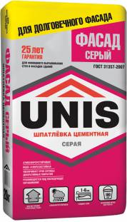 Шпатлевка цементная Фасад серый, 25 кг, мешок