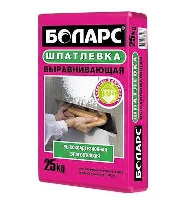 Шпатлевка цементная Выравнивающая БОЛАРС, 25 кг, мешок