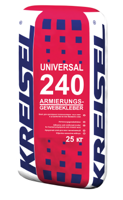 ARMIERUNGS-GEWEBEKLEBER 240 UNIVERSAL, Клеевой и базовый состав для систем Kreisel TURBO, мешок, 25 кг, KREISEL