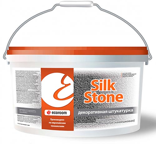 Штукатурка декоративная полимерная SILKSTONE - однородно-шероховатая 