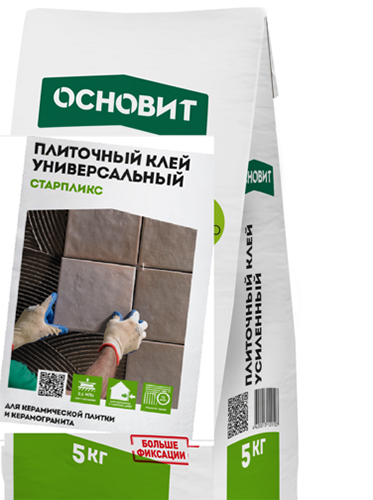 Старпликс AC11 клей плиточный Универсальный, Основит, 5 к