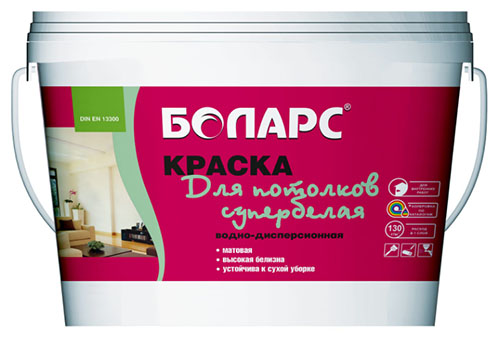 Краска для потолков супербелая  (2100), 40 кг