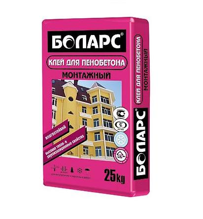 Клей для блоков Монтажный БОЛАРС, 25 кг, мешок