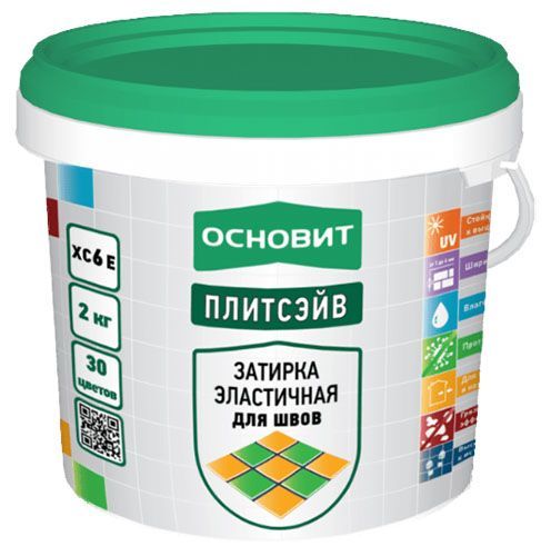 Затирка Багамы эластичная 031 Плитсэйв ХС6 Е, 2 кг, ведро