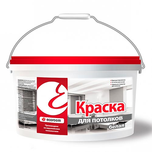 Краска для потолков белая акриловая, 1,4 кг