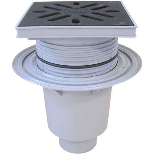 HL616/5 Трап ПП PERFEKT с верт. выпуском, решёткой из чугуна с клапаном DN160