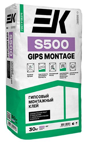 EK S500 монтажный клей для ГКЛ