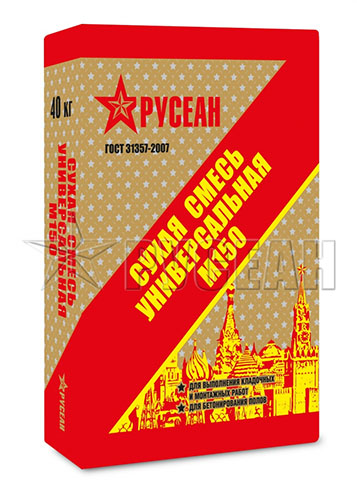 Универсальная сухая смесь  М-150 рецепт №2, Русеан, 40 кг