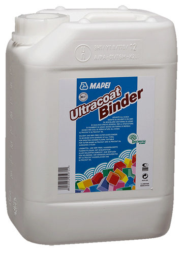 Вяжущее на водной основе для шпатлевания щелей и царапин ULTRACOAT BINDER (шпаклевка по дереву), прозрачный, Mapei, 5 л