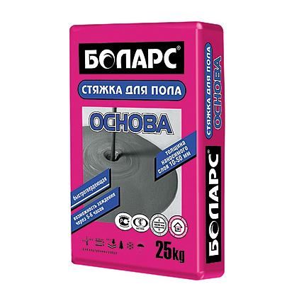 Стяжка для пола высокопрочная Основа, 25 кг мешок, БОЛАРС
