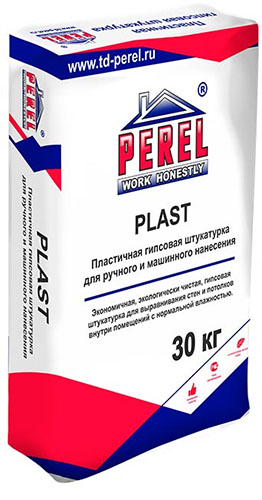 Гипсовая штукатурка PLASTER, 30 кг мешок Perel