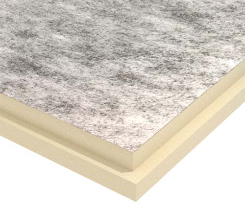 Pir-плита PirroBitum 600-1200-90, ПИР-теплоизоляция с двухсторонней облицовкой из стеклохолста, Пиррогрупп