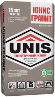 Плиточный клей Юнис Гранит (C1 TE), 25кг