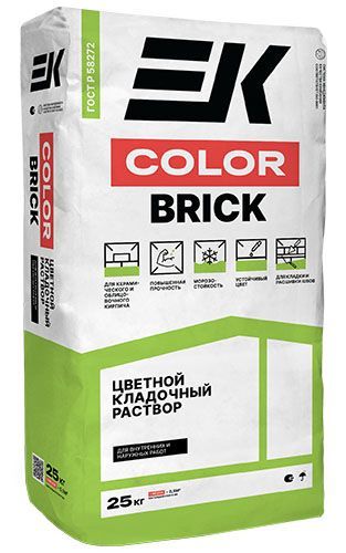 Кладочный раствор для облицовочного кирпича ЕК COLOR BRICK, мешок 25 кг, белый