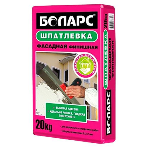 Шпатлевка цементная ФАСАДНАЯ ФИНИШНАЯ БОЛАРС, 20 кг, мешок