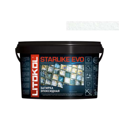 Эпоксидная затирочная смесь STARLIKE EVO, 5 кг, Оттенок S.100 Bianco Assoluto
