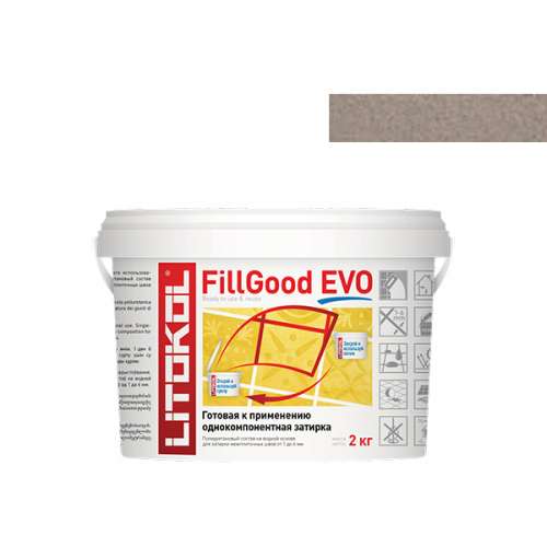 Готовая полиуретановая затирка FillGood EVO, 2 кг, Оттенок F.225 Tabacco, LITOKOL