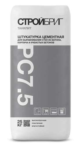 Штукатурка известково-цементная СТРОЙБРИГ ТАНИЛИТ PLC0.63 MW