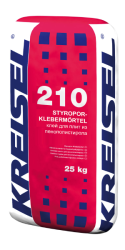 STYROPOR-KLEBEMÖRTEL 210, STYROPOR PPS-16F, PPS-20F, Клей для плит из пенополистирола, мешок, 25 кг, KREISEL