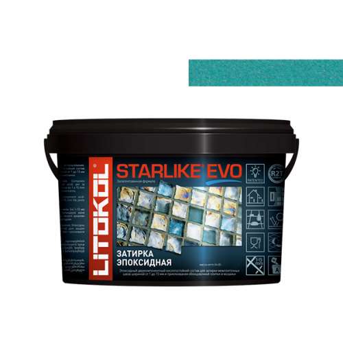 Эпоксидная затирочная смесь STARLIKE EVO, 5 кг, Оттенок S.410 Verde Smeraldo