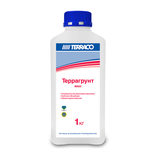 Грунтовка Terraco TERRAGRUNT MAXI (MAXIPRIMER) универсальная проникающая для внутренних и наружных работ, 10 кг, ведро