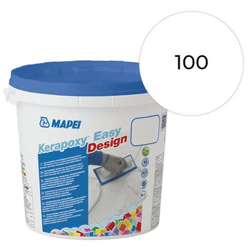 Шовный заполнитель (затирка) KERAPOXY EASY DESIGN №100, белый, Mapei, 3 кг