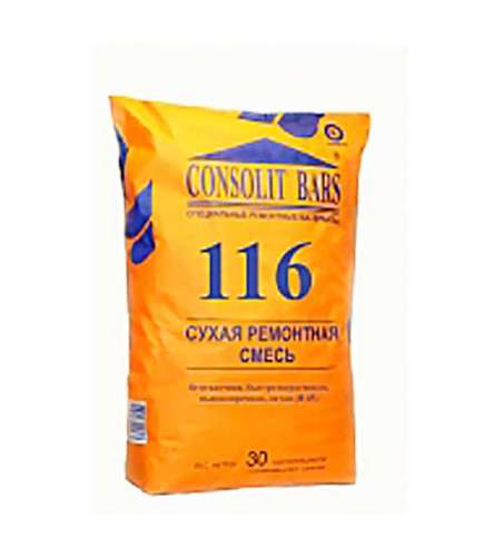 CONSOLIT BARS 116 М -10°С сухая ремонтная смесь, 30 кг, мешок Консолит