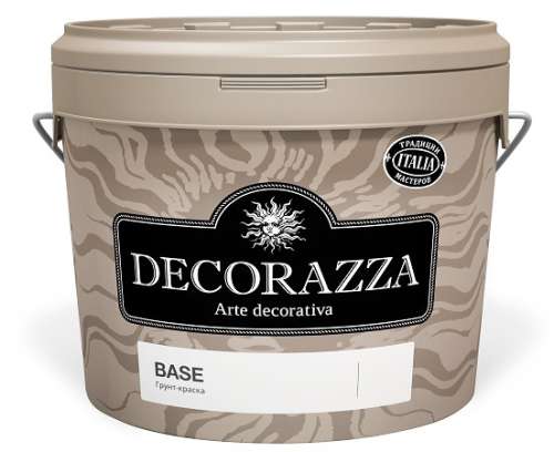 Decorazza Base/Декоразза Бейс подложечная краска-грунт для нанесения декоративных покрытий, 0.9 л