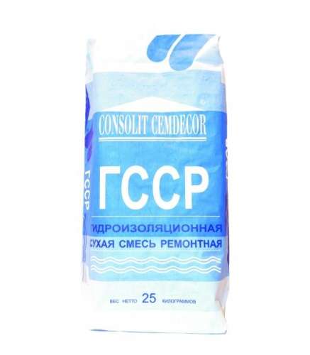 CONSOLIT ГССР - Гидроизоляционная стяжка (М-500) КОНСОЛИТ, мешок 25 кг