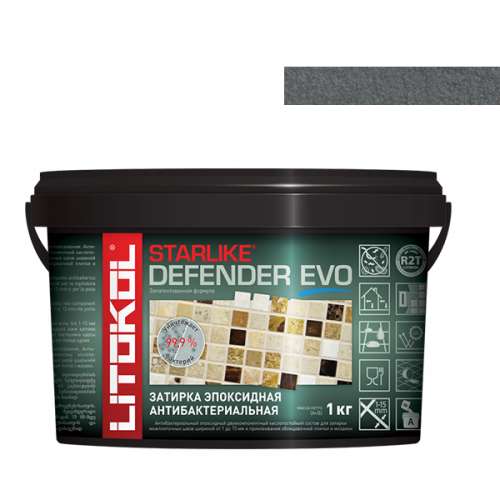 Двухкомпонентный эпоксидный состав STARLIKE DEFENDER EVO, 1 кг, S.130 Grigio Ardesia, LITOKOL