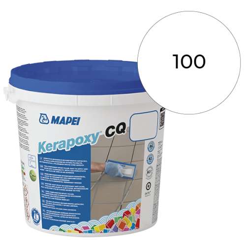 Шовный заполнитель (затирка) KERAPOXY CQ №100, белый, Mapei, 3 кг