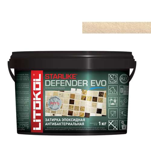 Двухкомпонентный эпоксидный состав STARLIKE DEFENDER EVO, 1 кг, S.208 Sabbia, LITOKOL
